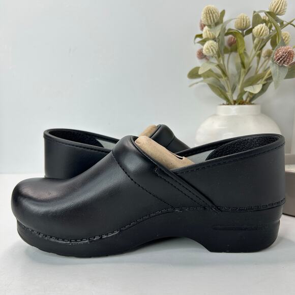 Dansko Wide Pro Box Clog Black Nursing Shoe Women 40/9.5 NWB Comfort Shoe - Picture 6 of 11